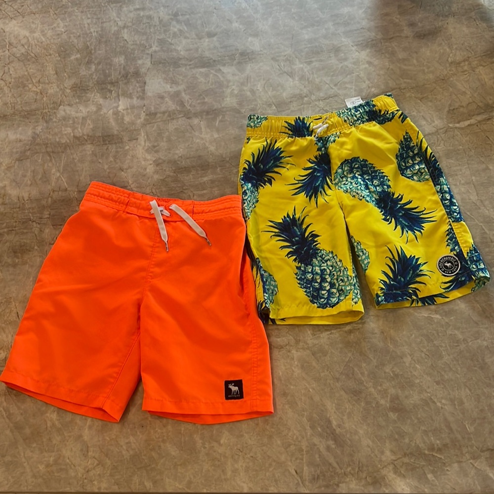 Abercrombie Kids 2 pair bundle swim shorts 9/10